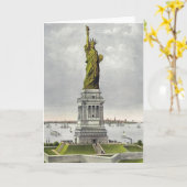 キュリエ&アイブ – グリーティングカード – 自由の女神 (黄色い花)