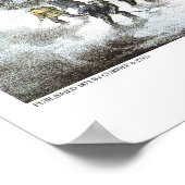 キュリエ&イヴのリトグラフ：アメリカの鉄道シーン ポスター (角)