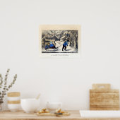 キュリエ&イヴのリトグラフ：学校への乗り物 ポスター (キッチン)