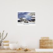 キュリエ&イヴのリトグラフ：感謝祭の本拠地 ポスター (キッチン)