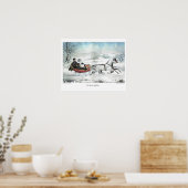 キュリエ&イヴのリトグラフ：道路、冬 ポスター (キッチン)