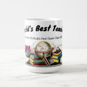 キュリエ&イヴオールドスクール先生テンプレート コーヒーマグカップ (中央)