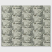 キュリエ&イヴ雪の嵐 ラッピングペーパー (フラット)