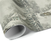 キュリエ&イヴ雪の嵐 ラッピングペーパー (ロールコーナー)