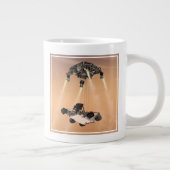 キュリオシティ下降の間のスカイクレーンの火星 ジャンボコーヒーマグカップ (右)