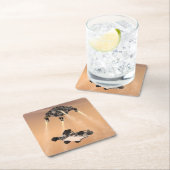 キュリオシティ下降の間のスカイクレーンの火星 スクエアペーパーコースター (インサイチュ)