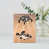 キュリオシティ下降の間のスカイクレーンの火星 ポストカード (スタンド正面)