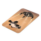 キュリオシティ下降の間のスカイクレーンの火星 マグネット (左側)