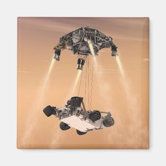 キュリオシティ下降の間のスカイクレーンの火星 マグネット (正面)