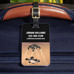 キュリオシティ下降の間のスカイクレーンの火星 ラゲッジタグ