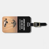 キュリオシティ下降の間のスカイクレーンの火星 ラゲッジタグ (正面横)