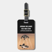 キュリオシティ下降の間のスカイクレーンの火星 ラゲッジタグ (正面縦)