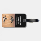 キュリオシティ下降の間のスカイクレーンの火星 ラゲッジタグ (裏面横)