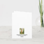 キュリッタックビーチライトハウスウォーターカラー ノートカード (裏面)