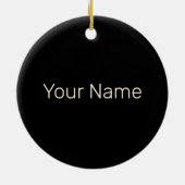 キュリワーストレトロソーセージヴィンテージフリフランスのーズ セラミックオーナメント (裏面)