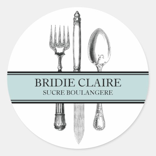 キュリーエレガントラージラウンドスティッカー ラウンドシール (正面)