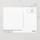 キュリーキャベツとキュリーメロンを使った静物生活 ポストカード (裏面)