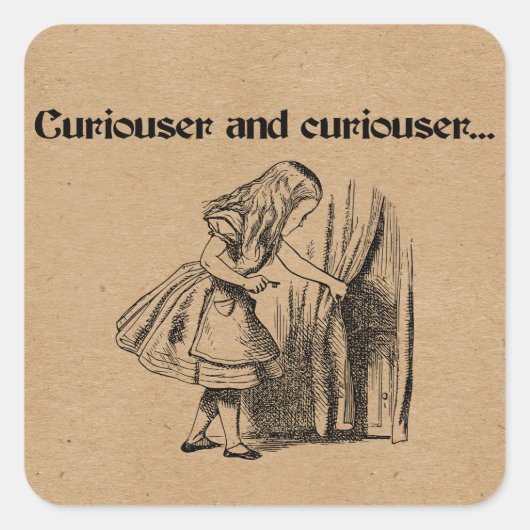 キュルーザーとキュルーザーのアリスと鍵 スクエアシール (正面)