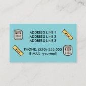 キュレーターとルーラー数学教師 名刺 (裏面)