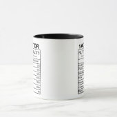 キュレーター栄養ファクトMug,キュレーターの贈り物 マグカップ (中央)