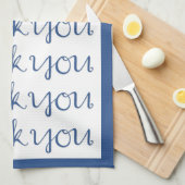 キュロシブルブルーティータオル キッチンタオル (四つ折り)