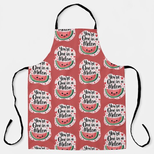 キューカワイイ「ひとつだけのメロン」かわいいメロンパン エプロン (正面)