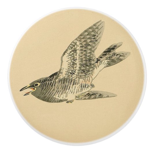 キューコ日本のー（河野楳嶺） セラミックノブ (正面)