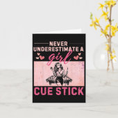 キュースティックで女の子を甘く見ないおもしろい カード (黄色い花)