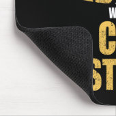 キュースティックPで老人を過小評価しなおもしろいい マウスパッド (コーナー)