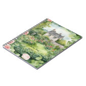 キューストンエステティックウォーターカラーアイリッシュビレッジコテージ ノートブック (左側)