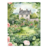 キューストンエステティックウォーターカラーアイリッシュビレッジコテージ フォトプリント            (正面)