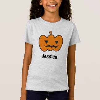 キューストンネームハロウィーンパンプキン Tシャツ