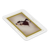 キューストンフォトクリスマスシックシンプルタイポグラフィ マグネット (右側)