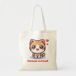 キュータイズ過負荷かわいいAnim Cat Tote Bag トートバッグ