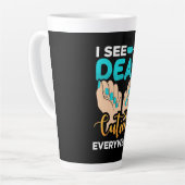 キューティクルがあちこちで見える カフェラテマグ (左アングル)