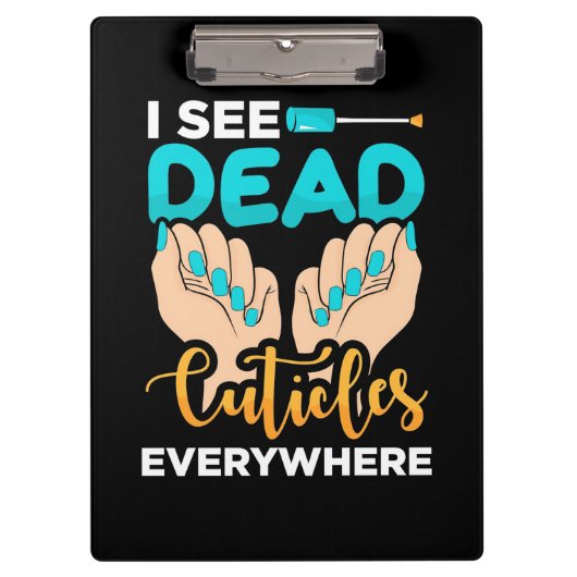 キューティクルがあちこちで見える クリップボード (正面)