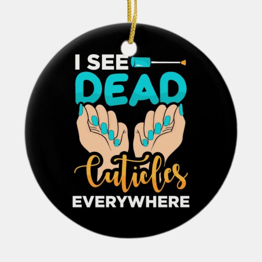 キューティクルがあちこちで見える セラミックオーナメント (正面)