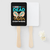 キューティクルがあちこちで見える ハンドファン (正面&裏面)