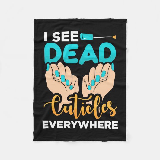 キューティクルがあちこちで見える フリースブランケット (正面)