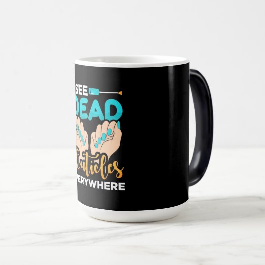 キューティクルがあちこちで見える モーフィングマグカップ (正面右)