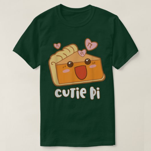 キューティパイ 3月14日 パイの日 数学 かわいい アニメ Tシャツ (デザイン正面)
