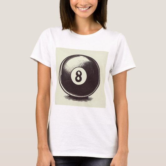 キューティーエイトボール Tシャツ (正面)