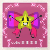 キューティーコスターw\Starry!!!! ガラスコースター (正面)