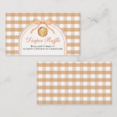 キューティーパイがやってくる ベビーシャワー おむつくじ エンクロージャーカード (正面/裏面)