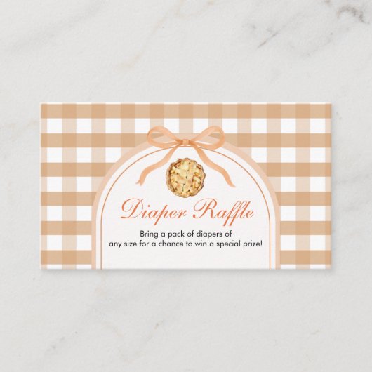 キューティーパイがやってくる ベビーシャワー おむつくじ エンクロージャーカード (正面)