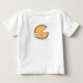 キューティーパイ1歳の誕生日 ベビーTシャツ (裏面)