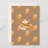 キューティーパイ　フォール　ファーストバースデー　ガール　ボーイ　ファースト　オータム 招待状 (裏面)