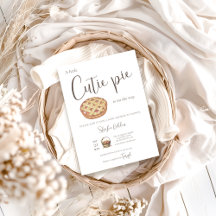 キューティーパイ ベビーシャワー招待状