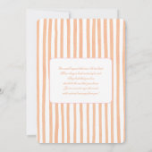 キューティーパイ ベビーシャワー ガール 招待状 (裏面)