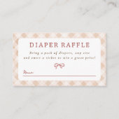 キューティーピー ギンガム サンクスギビング オータム ベイビー シャワー エンクロージャーカード (正面)